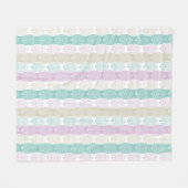 Pastel Easter Egg Pattern – Spring Holiday Design Fleece Deken (Voorkant (Horizontaal))