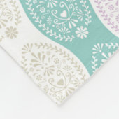 Pastel Easter Egg Pattern – Spring Holiday Design Fleece Deken (Hoek)