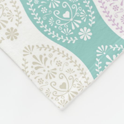 Pastel Easter Egg Pattern – Spring Holiday Design Fleece Deken (Hoek)