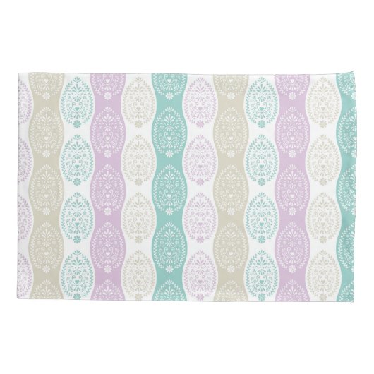 Pastel Easter Egg Pattern – Spring Holiday Design Kussensloop (Achterkant)