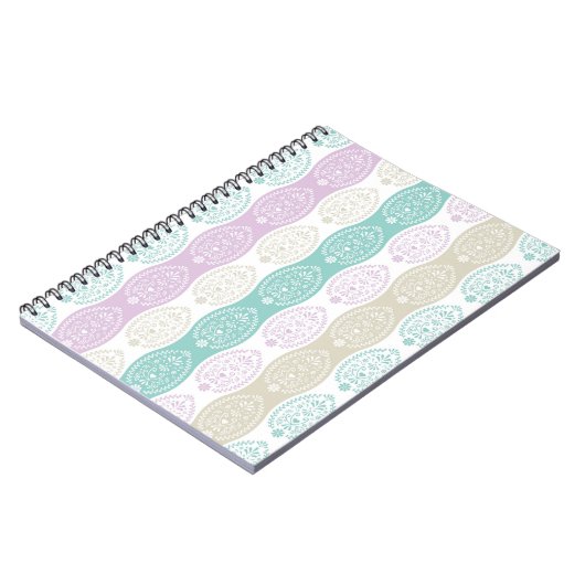 Pastel Easter Egg Pattern – Spring Holiday Design Notitieboek (Linkerzijde)