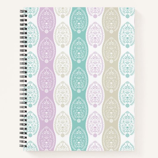 Pastel Easter Egg Pattern – Spring Holiday Design Notitieboek (Voorkant)
