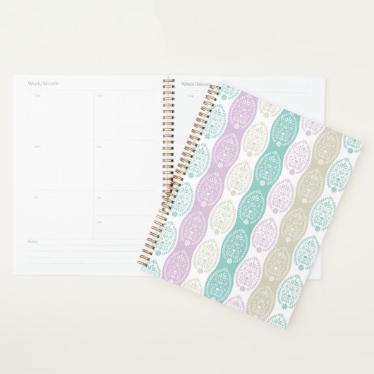 Pastel Easter Egg Pattern – Spring Holiday Design Planner (Display)