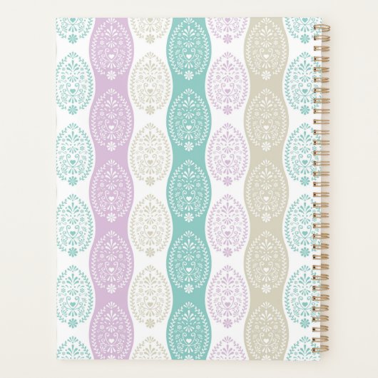 Pastel Easter Egg Pattern – Spring Holiday Design Planner (Achterkant)