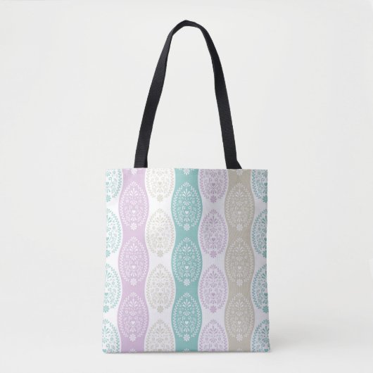 Pastel Easter Egg Pattern – Spring Holiday Design Tote Bag (Voorkant)