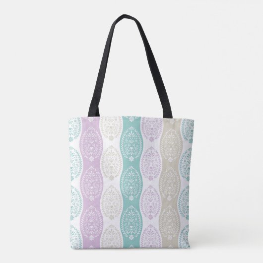 Pastel Easter Egg Pattern – Spring Holiday Design Tote Bag (Achterkant)