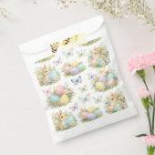 Pastel Easter Eggs & Bunnies Flowers & Butterflies Bedankzakje (Gezegeld)