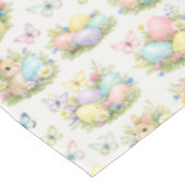 Pastel Easter Eggs & Bunnies Flowers & Butterflies Tafelkleed (Gekanteld)