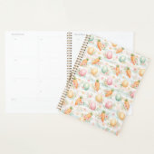 Pastel Easter Eggs & Carrots Watercolor Pattern Planner (Display)