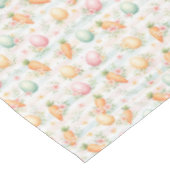 Pastel Easter Eggs & Carrots Watercolor Pattern  Tafelkleed (Gekanteld)