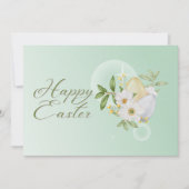 Pastel Easter Eggs Floral Christelijk Happy Easter Notitiekaartje (Voorkant)