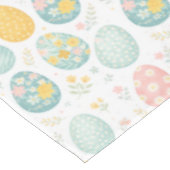 Pastel Easter Eggs Floral Pattern - Cute Spring Tafelkleed (Gekanteld)