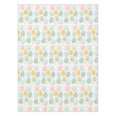 Pastel Easter Eggs Floral Pattern - Cute Spring Tafelkleed (Voorkant)