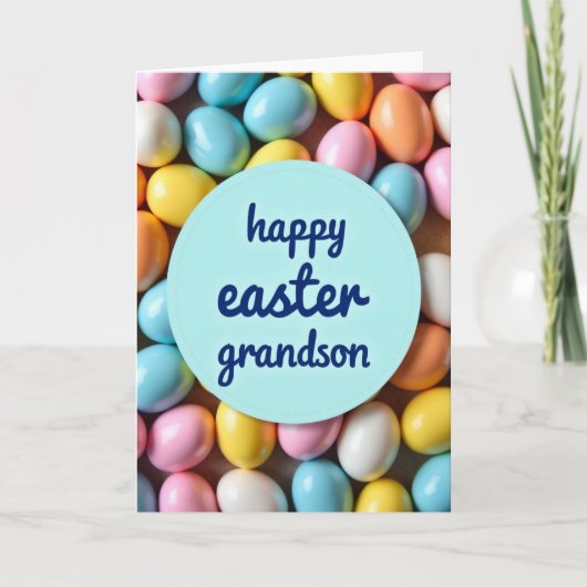 Pastel Easter Eggs Pattern Card Kaart (Voorkant)