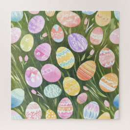 Pastel Easter Eggs | Prachtige lente Waterverf Legpuzzel