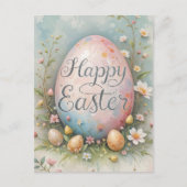 Pastel Easter Eggs zegeningen Briefkaart (Voorkant)