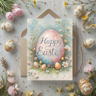 Pastel Easter Eggs zegeningen Kaart