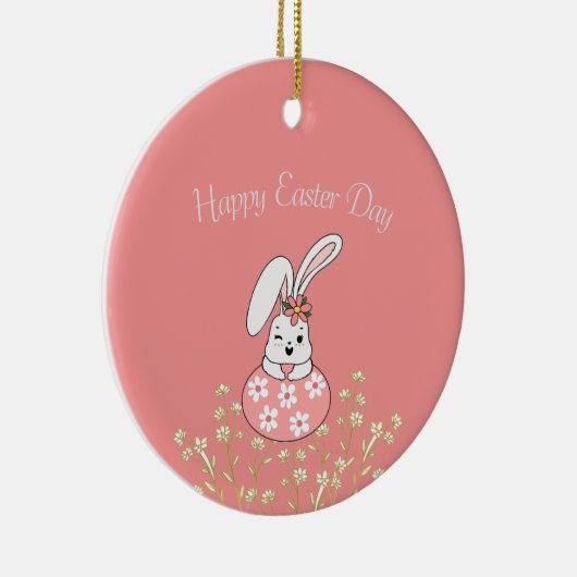 Pastel Easter Ornament - Gepersonaliseerd & feeste (Rechts)