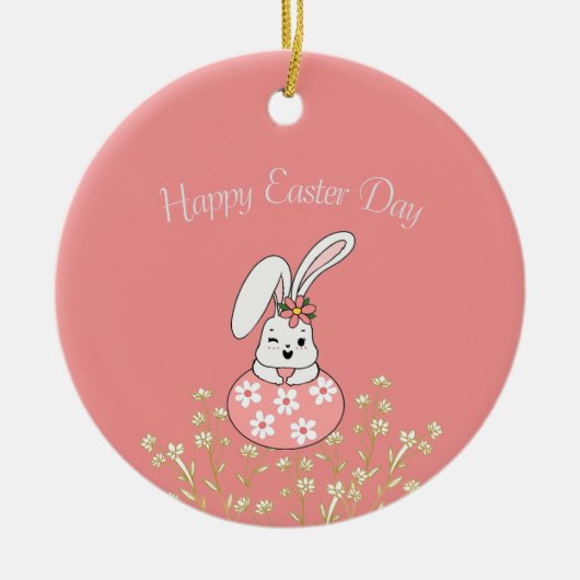 Pastel Easter Ornament - Gepersonaliseerd & feeste (Voorkant)