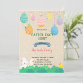 Pastel-easter-partijuitnodiging Bedankkaart (Staand voorkant)