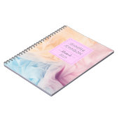 Pastel Editable  Notitieboek (Linkerzijde)