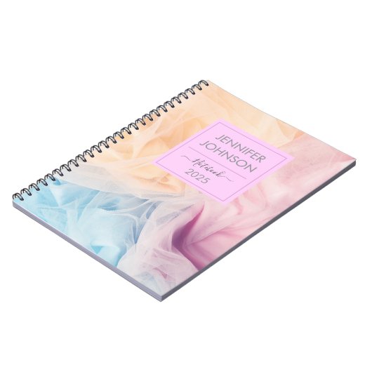 Pastel Editable  Notitieboek (Linkerzijde)