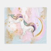 Pastel Eenhoorn Deken (Voorkant (Horizontaal))