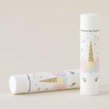 Pastel Eenhoorn Gezicht Lip Balm Feestgoederen