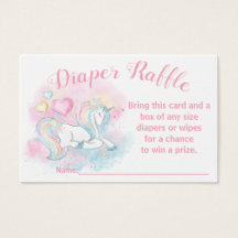 Pastel Eenhoorn Luiers Raffel Tickets