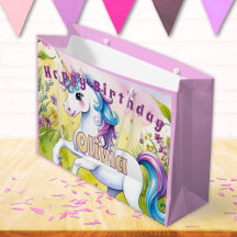 Pastel Eenhoorn Magische Aangepaste Verjaardag