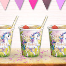 Pastel Eenhoorn Magische Aangepaste Verjaardag