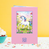 Pastel Eenhoorn Magische Aangepaste Verjaardagsfot