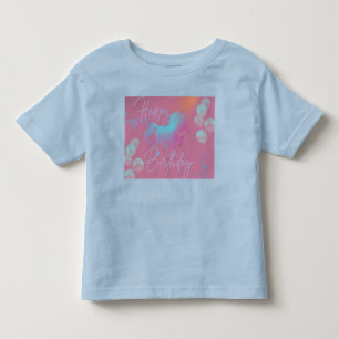 Pastel Eenhoorn Meisje Verjaardagsfeest Kinder Shirts