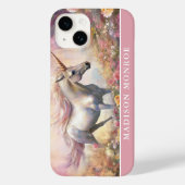 Pastel Eenhoorn met aangepaste naam Case-Mate iPhone Case (Achterkant)