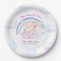 Pastel Eenhoorn Ster Regenboog Sprookje Baby Showe