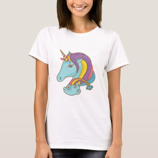 Pastel Eenhoorn T-shirt (Voorkant)