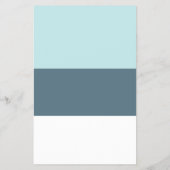 Pastel Eenvoudig Modern Geometrisch Blauw Flyer (Achterkant)