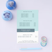 Pastel Eenvoudig Modern Geometrisch Blauw Flyer (Enkel)