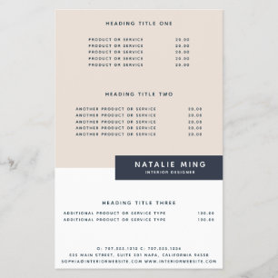 Pastel Eenvoudig Modern Geometrisch Flyer