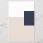 Pastel Eenvoudig Modern Geometrisch Flyer (Achterkant)