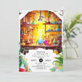 Pastel Eenvoudige Leuke Wetenschapper Verjaardag Kaart (Staand voorkant)