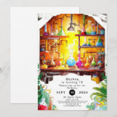 Pastel Eenvoudige Leuke Wetenschapper Verjaardag Kaart (Voorkant / Achterkant)