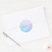 Pastel Eenvoudige Moeder van de Parel Ronde Sticker (Envelop)