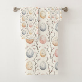 Pastel Egg Garden – Perfect paasdecor Bad Handdoek