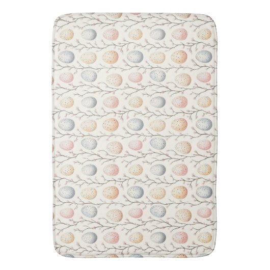 Pastel Egg Garden – Perfect paasdecor Badmat (Voorkant Verticaal)