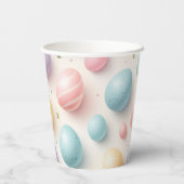 Pastel Egg Paper Party Cups Papieren Bekers (Achterkant)