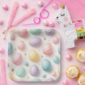 Pastel Eier Papier Feestbord Papieren Bordje (Feest)