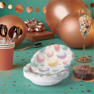 Pastel Eier Papier Feestkommen Papieren Kommen