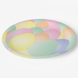 Pastel eieren Paasfeest papier borden Papieren Bordje