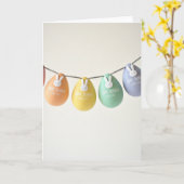 Pastel Eierengarantkaart Kaart (Gele Bloem)